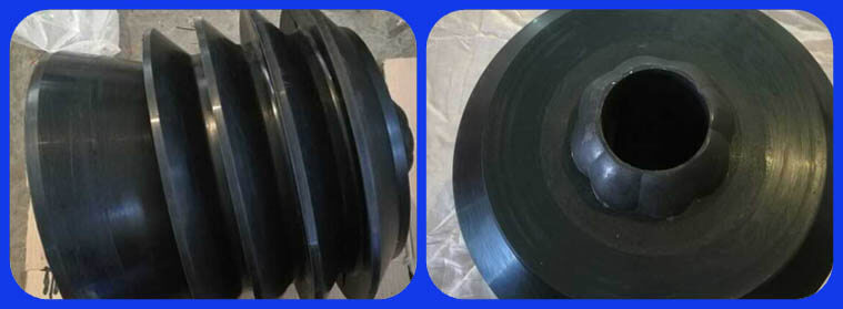 Top and Bottom Rubber Cementing Plugs Used in Well Completion